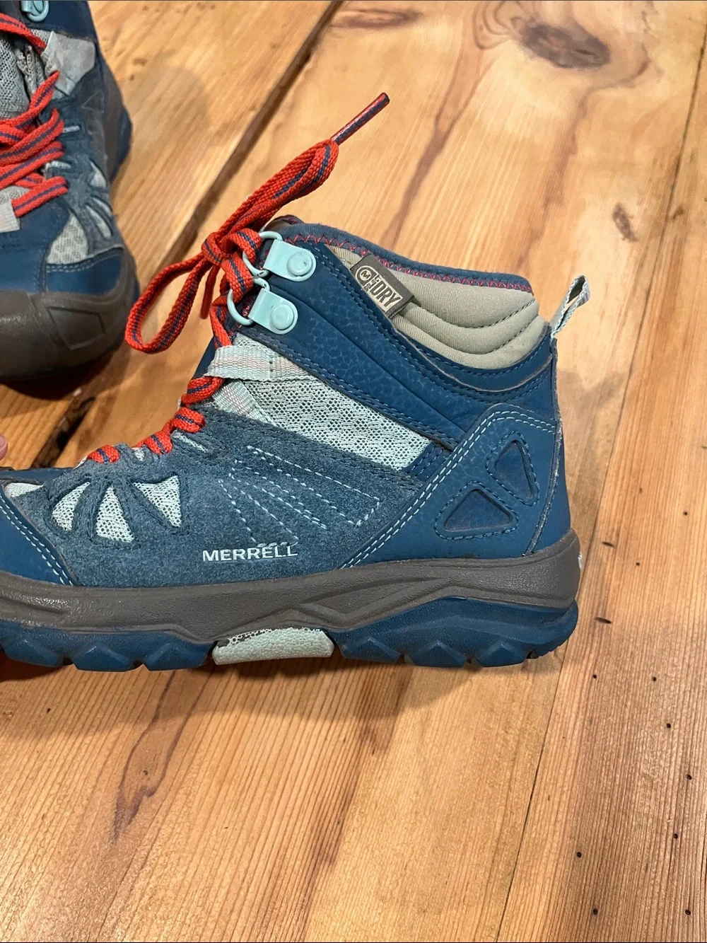 MERRELL Toddler 12 Blue Capra Mid Waterproof Hiking Boots